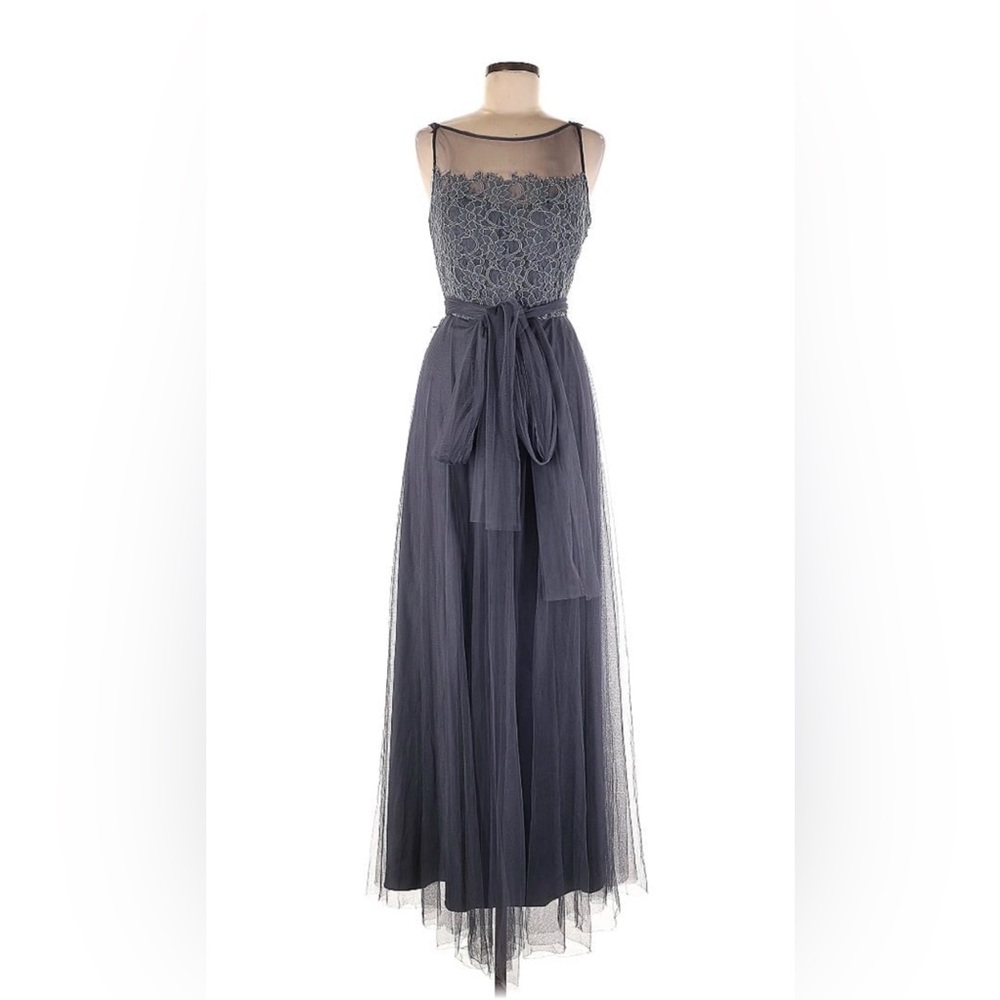 Elegant Gray Evening Gown